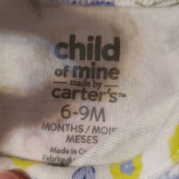 Two Carter's  Infant Girl's Sleeveless Bodysuit Size 6-9 Months - Picture 7 of 12